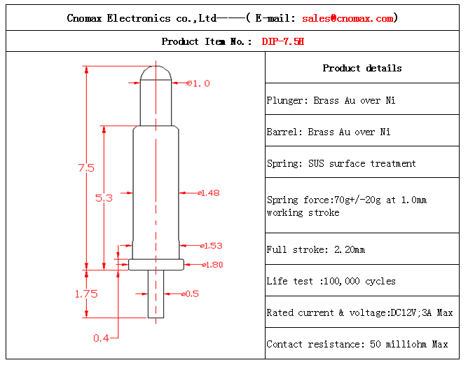 Pogo pin connector