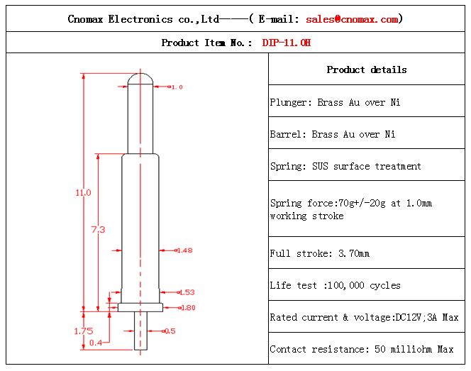 Pogo pin connector