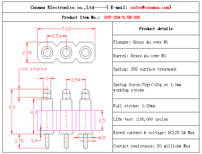 Pogo pin connector