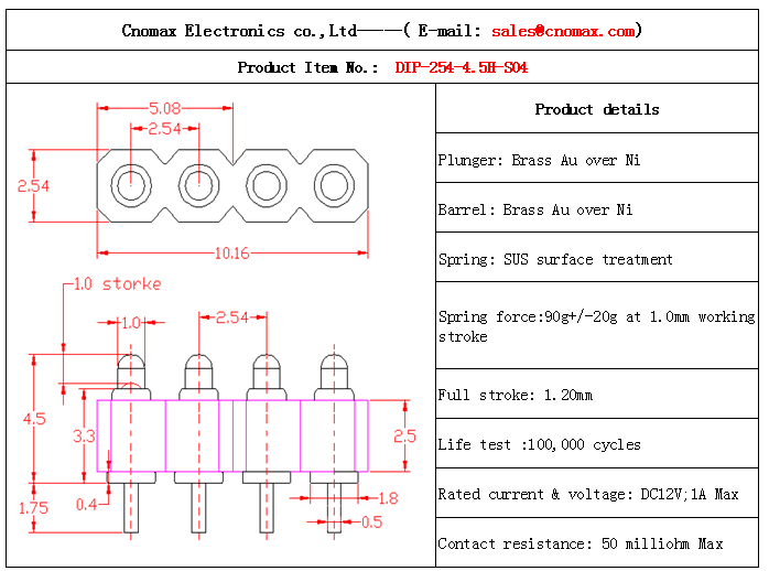 Pogo pin connector