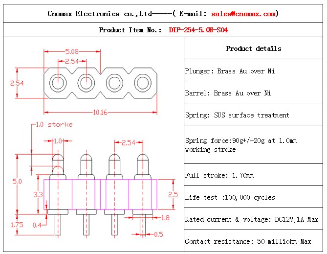 Pogo pin connector