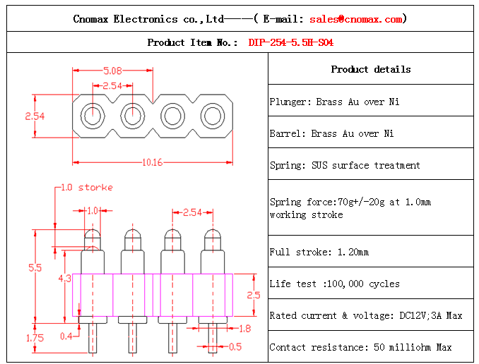 Pogo pin connector