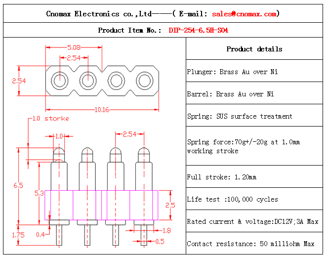 Pogo pin connector