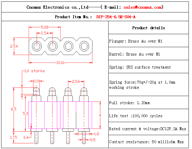 Pogo pin connector