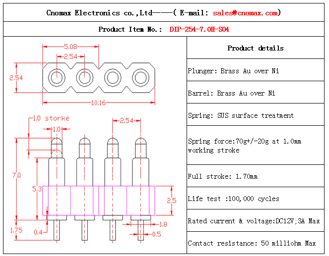 Pogo pin connector