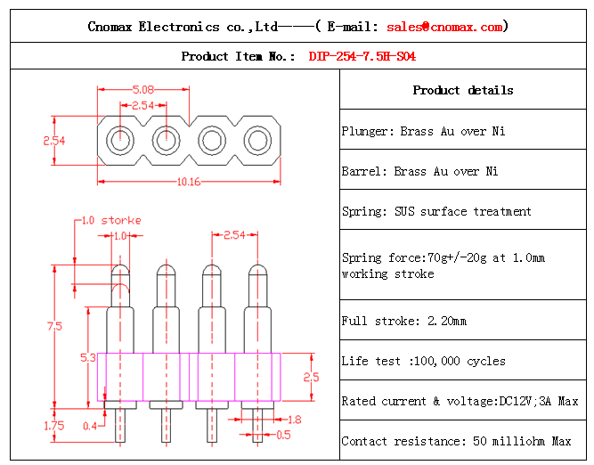 Pogo pin connector