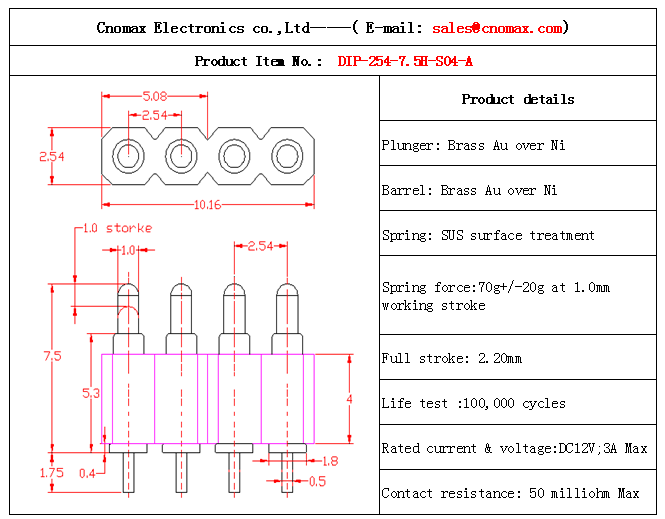 Pogo pin connector