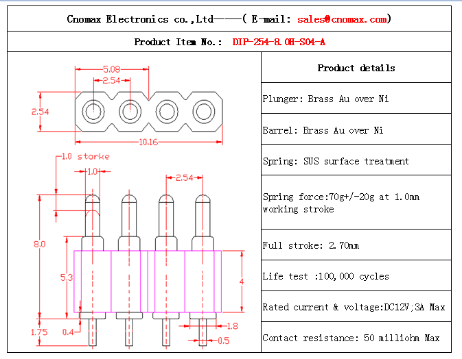 Pogo pin connector