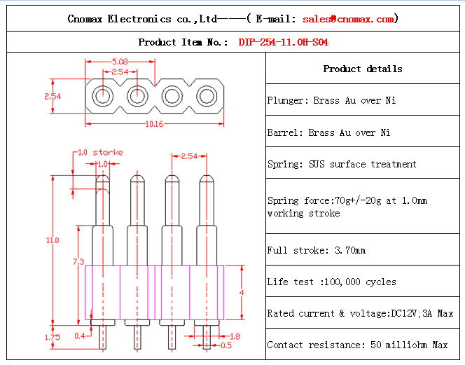 Pogo pin connector