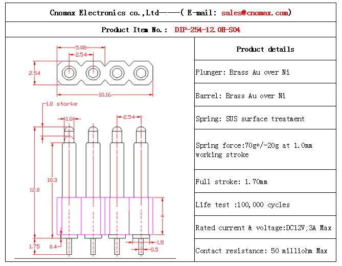 Pogo pin connector