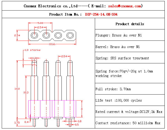 Pogo pin connector