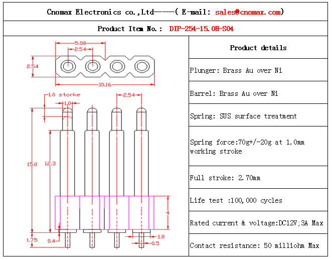 Pogo pin connector