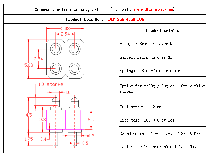 Pogo pin connector