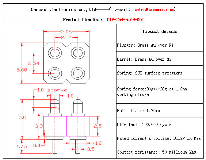 Pogo pin connector