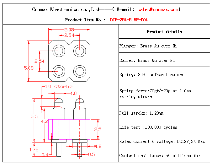 Pogo pin connector