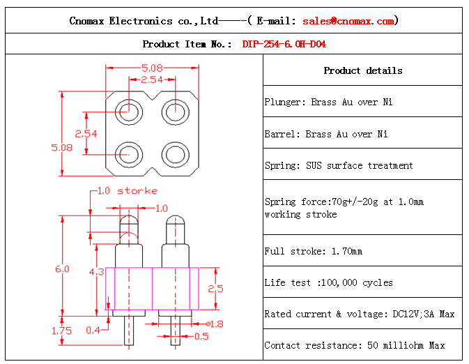 Pogo pin connector