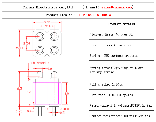 Pogo pin connector