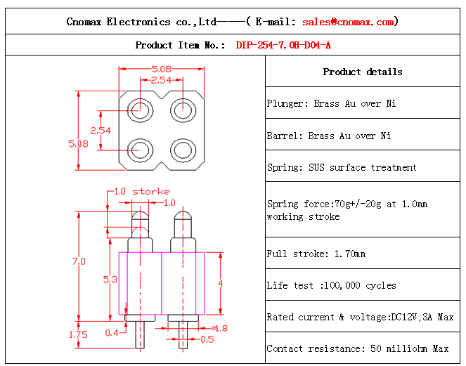 Pogo pin connector