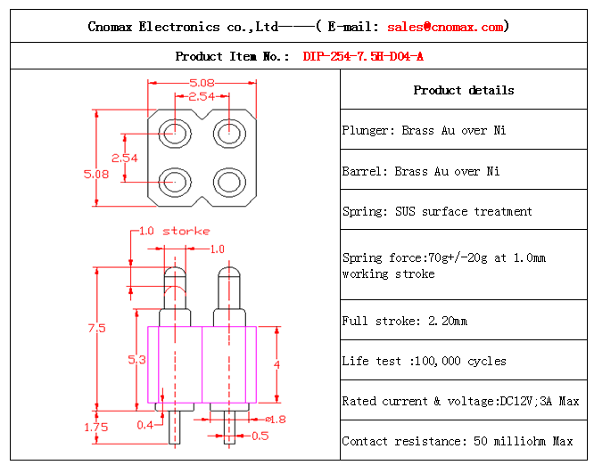 Pogo pin connector