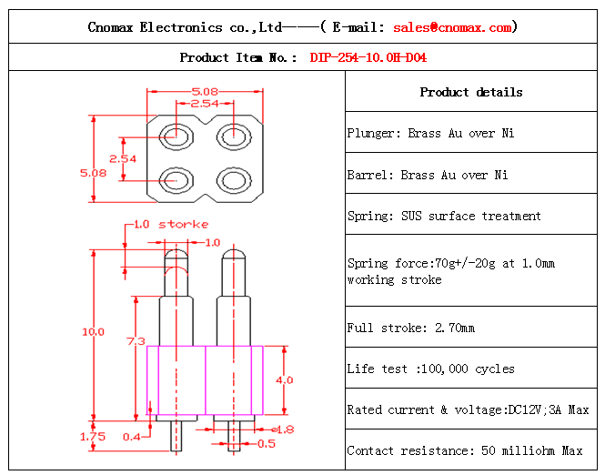 Pogo pin connector