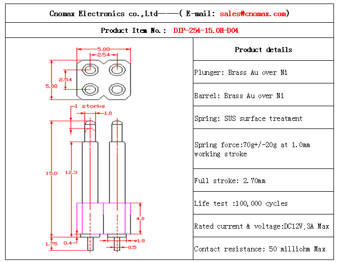 Pogo pin connector