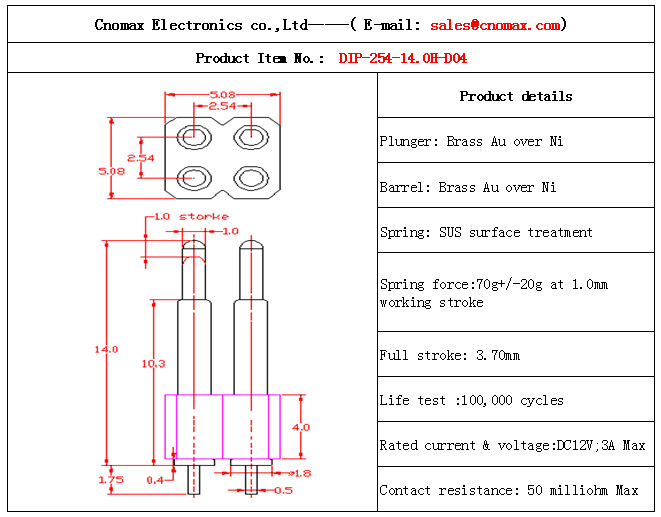 Pogo pin connector