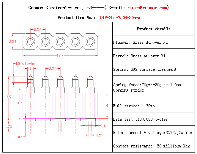 Pogo pin connector