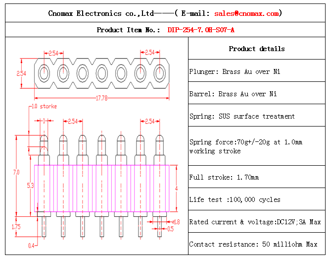 Pogo pin connector