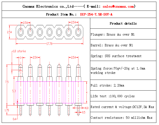 Pogo pin connector