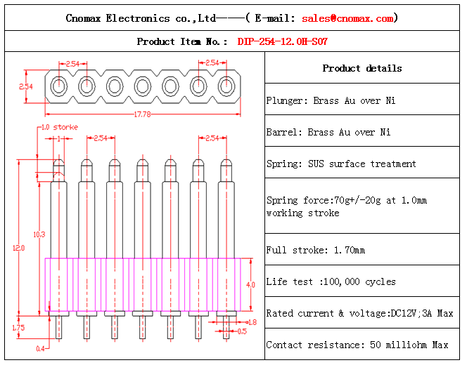 Pogo pin connector