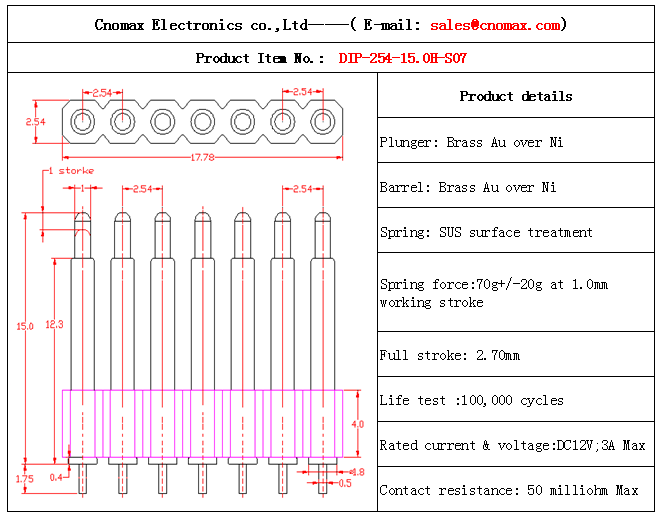 Pogo pin connector