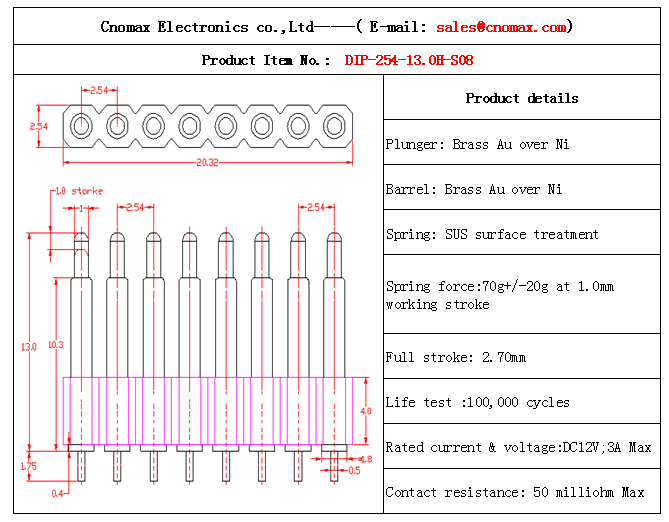 Pogo pin connector