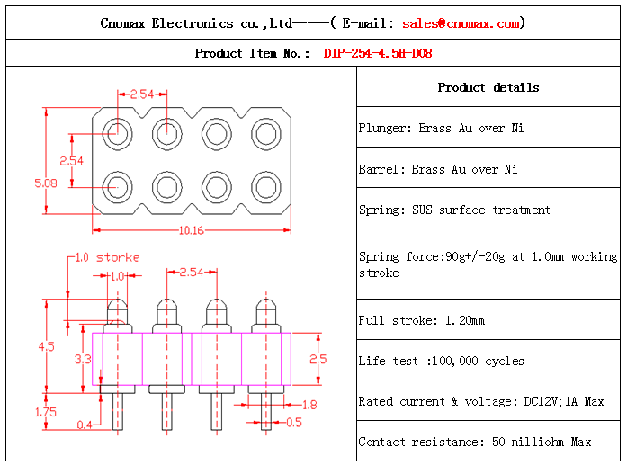 Pogo pin connector