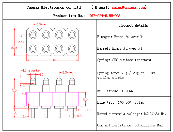 Pogo pin connector