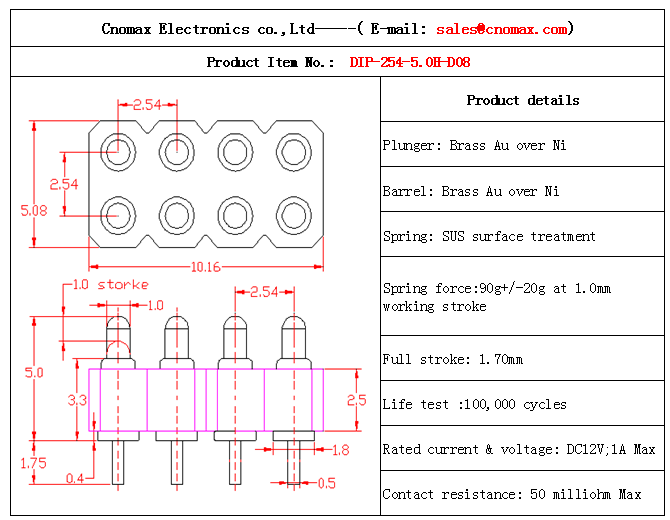 Pogo pin connector