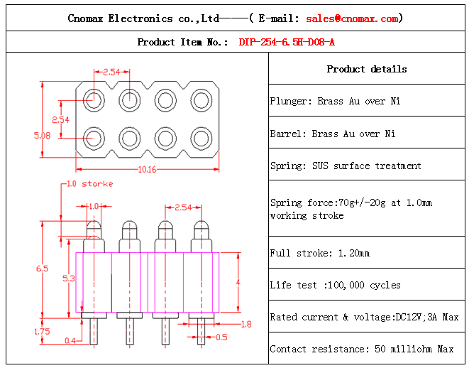 Pogo pin connector