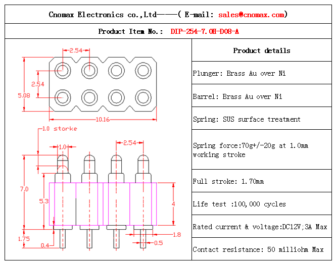 Pogo pin connector