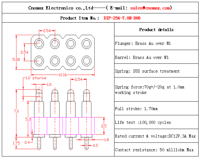 Pogo pin connector