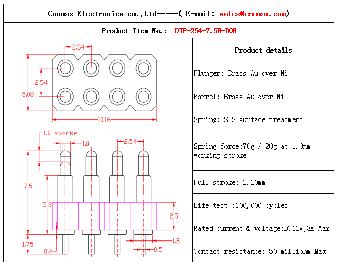 Pogo pin connector