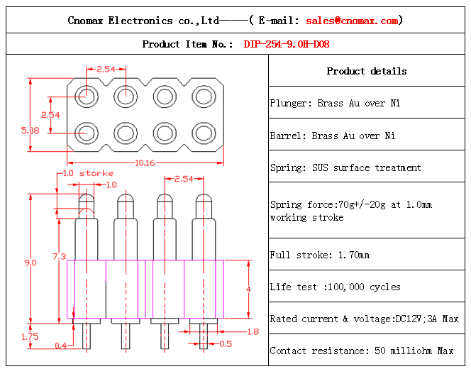 Pogo pin connector