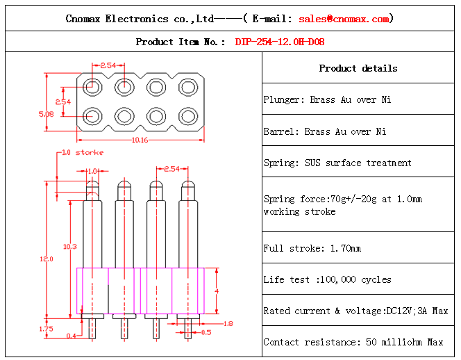 Pogo pin connector