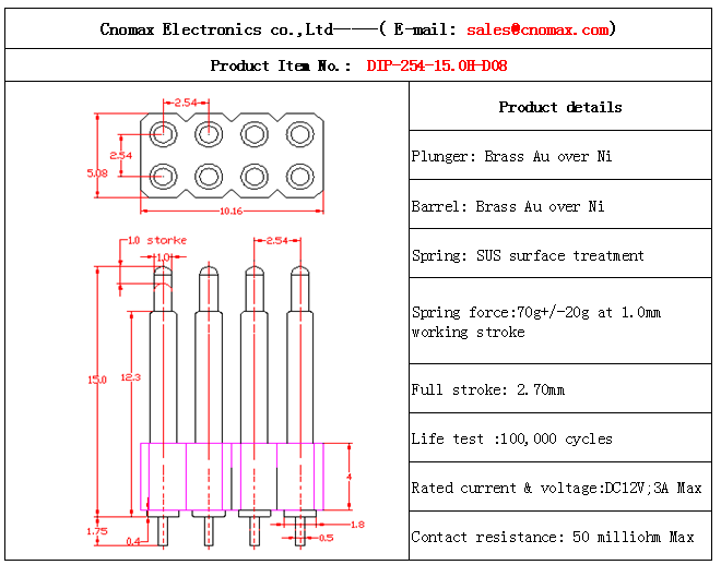 Pogo pin connector