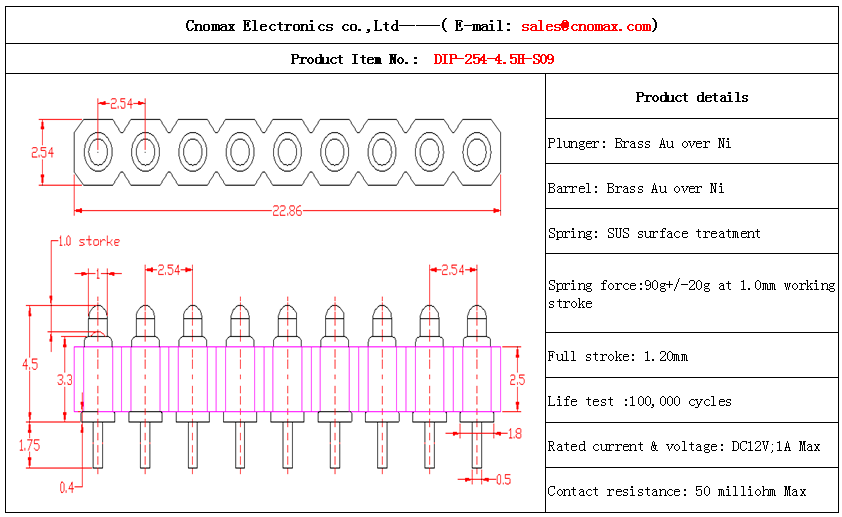 Pogo pin connector