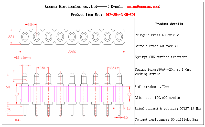 Pogo pin connector