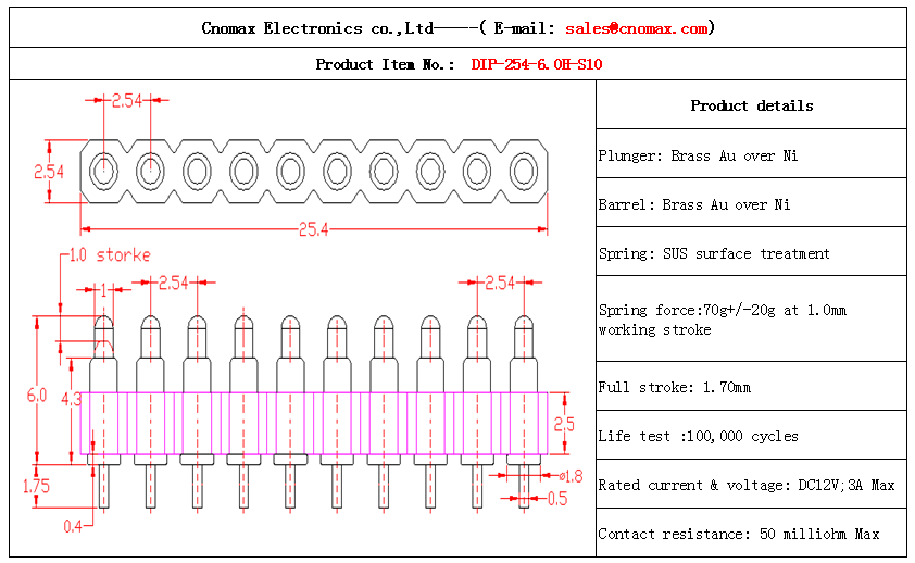 Pogo pin connector