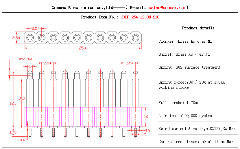 Pogo pin connector