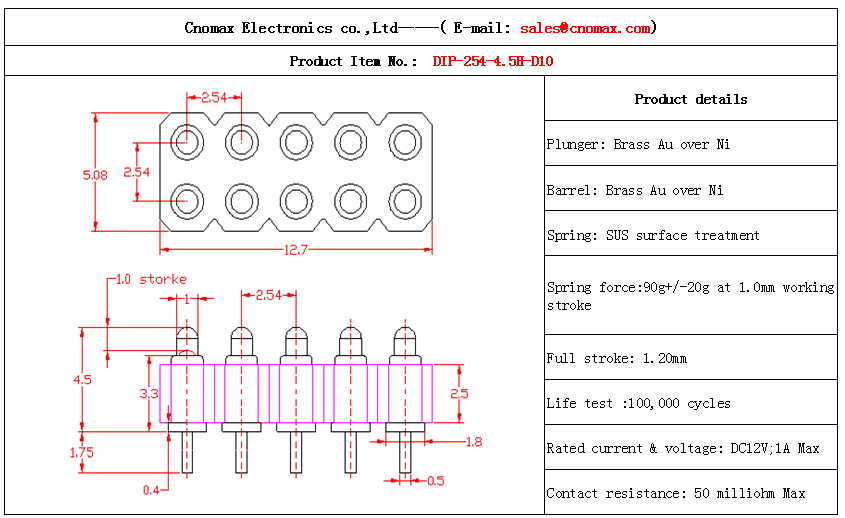 Pogo pin connector