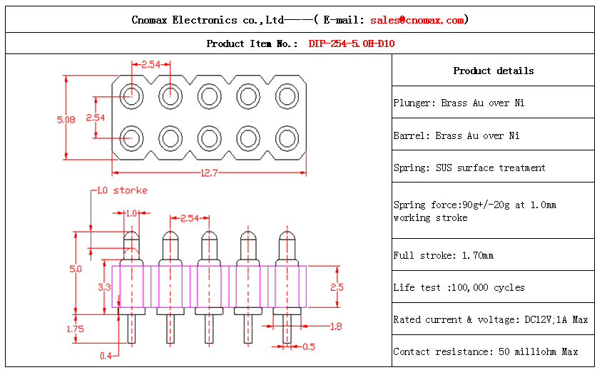 Pogo pin connector