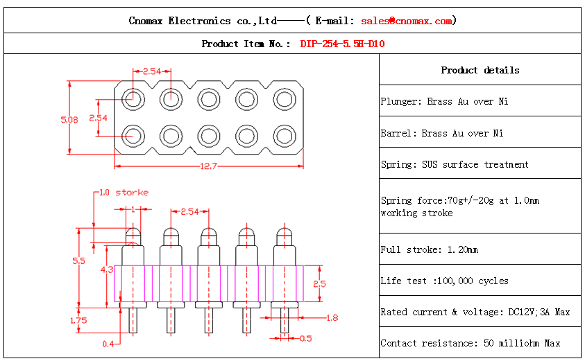 Pogo pin connector