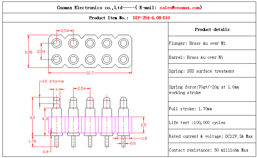 Pogo pin connector